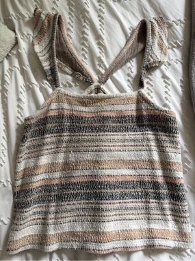 Madewell Striped Tank in Neutral Colors XS